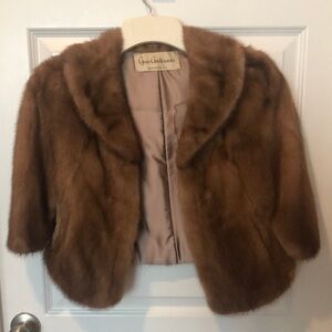 Gene Anderson Brown Fur mink Jacket